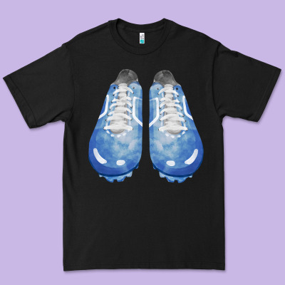 Blue Cleats Fa Element Premium Tee Designed By Fadigitalartstudio