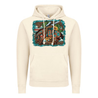 Vintage Artic bucking bronco cowboy rodeo cactus and sunflowers Vintage Hoodie - Artiststas