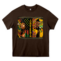 Chocolate Brown juneteenth tumbler Heavy Core Tee - HRA Design Shop