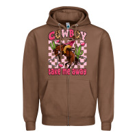 Chestnut cowboy take me away Zipper Hoodie - LillyAllenDesigns