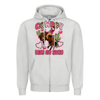 Dove Grey cowboy take me away Zipper Hoodie - LillyAllenDesigns