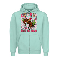 Seafoam cowboy take me away Zipper Hoodie - LillyAllenDesigns