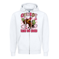 White cowboy take me away Zipper Hoodie - LillyAllenDesigns