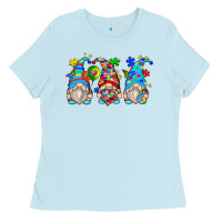 Baby Blue autism gnomes Ladies Tee - Zillion Design Studio