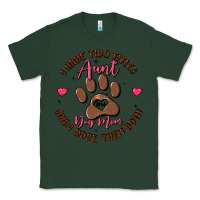 Sports Green i have two titles aunt and dog mom Classic Tee - MaliasSmallBusiness
