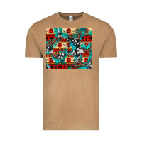 Aztec Leopard Cowhide Turquoise Vintage Tee | Teevron
