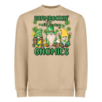 Mushroom shamrock with my gnomies Heavyweight Sweatshirt - MaliasSmallBusiness