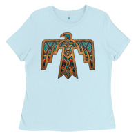 Baby Blue thunderbird Ladies Tee - JahusDesignShop
