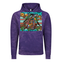 Cloud Purple bucking bronco cowboy rodeo cactus and sunflowers Vintage Hoodie - Artiststas