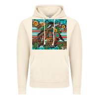 Vintage Artic bucking bronco cowboy rodeo cactus and sunflowers Vintage Hoodie - Artiststas