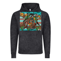 Vintage Black bucking bronco cowboy rodeo cactus and sunflowers Vintage Hoodie - Artiststas