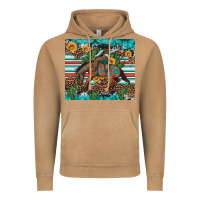 Vintage Camel bucking bronco cowboy rodeo cactus and sunflowers Vintage Hoodie - Artiststas