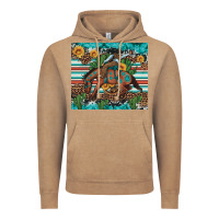 Vintage Coffee bucking bronco cowboy rodeo cactus and sunflowers Vintage Hoodie - Artiststas