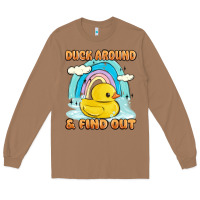 Toasted Coconut duck around and find out Long Sleeve Tee - MaliasSmallBusiness