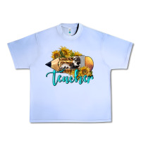 Grape Ice Western Teacher Pencil Urban Heavy Tee - LillyAllenDesigns