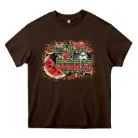 Chocolate Brown hot gigi summer Heavy Core Tee - SublimationCraftShop