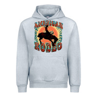 Heather Grey American rodeo Urban Hoodie - FaDigitalArtStudio