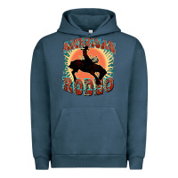 Pigment Midnight Navy American rodeo Urban Hoodie - FaDigitalArtStudio