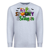 Heather Grey It's Spooky Season Premium Sweatshirt - texasbilliewilder