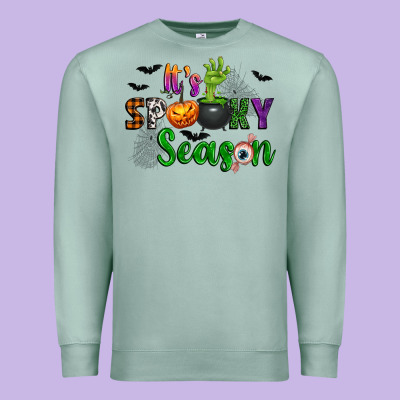 It's Spooky Season Premium Sweatshirt Designed By Texasbilliewilder
