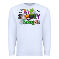 White It's Spooky Season Premium Sweatshirt - texasbilliewilder
