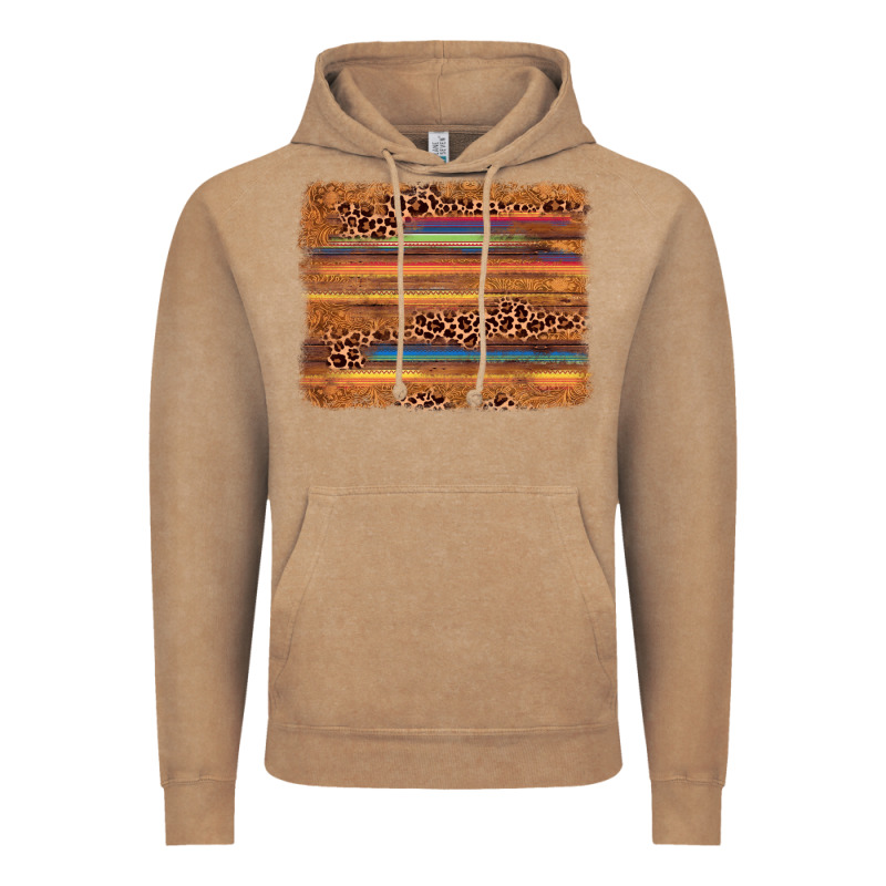 Leopard Serape Background Vintage Hoodie by AdoDesignShop | Teevron