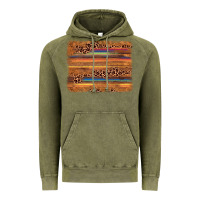 Vintage Olive leopard serape background Vintage Hoodie - AdoDesignShop