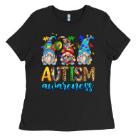 Black autism awareness gnomes Ladies Tee - Zillion Design Studio