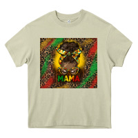 Mossy juneteenth afro bun mama tumbler Heavy Core Tee - HRA Design Shop