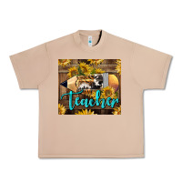 Burro Western Teacher Pencil With Sunflowers Urban Heavy Tee - LillyAllenDesigns