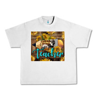 Lunar Rock Western Teacher Pencil With Sunflowers Urban Heavy Tee - LillyAllenDesigns