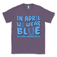 Lavender in april we wear blue autism awareness Classic Tee - MaliasSmallBusiness