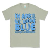 Matcha in april we wear blue autism awareness Classic Tee - MaliasSmallBusiness
