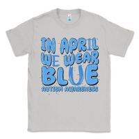 Moon Dust in april we wear blue autism awareness Classic Tee - MaliasSmallBusiness
