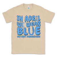 Mushroom in april we wear blue autism awareness Classic Tee - MaliasSmallBusiness
