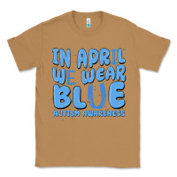 Toasted Coconut in april we wear blue autism awareness Classic Tee - MaliasSmallBusiness