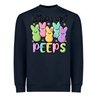Navy what's up peeps Heavyweight Sweatshirt - MaliasSmallBusiness