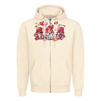 Sandshell valentine's day gnomes Zipper Hoodie - LillyAllenDesigns