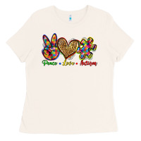 Bone peace love autism Ladies Tee - Zillion Design Studio