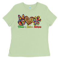 Matcha peace love autism Ladies Tee - Zillion Design Studio