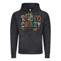Vintage Black rodeo crazy bucking bronco cowboy Vintage Hoodie - Artiststas