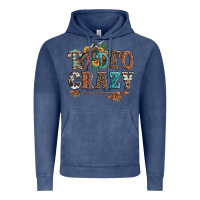 Vintage Denim rodeo crazy bucking bronco cowboy Vintage Hoodie - Artiststas