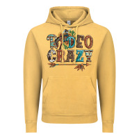 Rodeo Crazy Bucking Bronco Cowboy Vintage Hoodie | Teevron