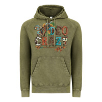 Vintage Olive rodeo crazy bucking bronco cowboy Vintage Hoodie - Artiststas