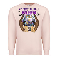 Pale Pink My Crystal Ball Says You're Premium Sweatshirt - texasbilliewilder