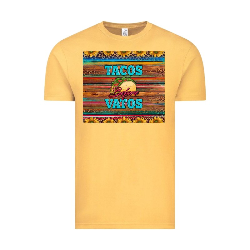 Tacos Before Vatos Vintage Tee by BarkalooDesign | Teevron