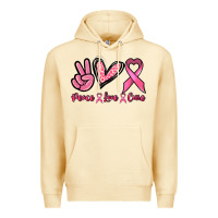 Pina Colada Peace love cure Cancer Awareness Premium Hoodie - HowdyJamesFarm