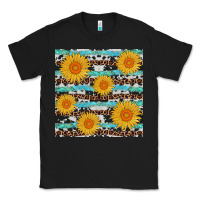 Black sunflower western seamless revize Classic Tee - AdoDesignShop