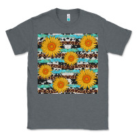 Charcoal Heather sunflower western seamless revize Classic Tee - AdoDesignShop