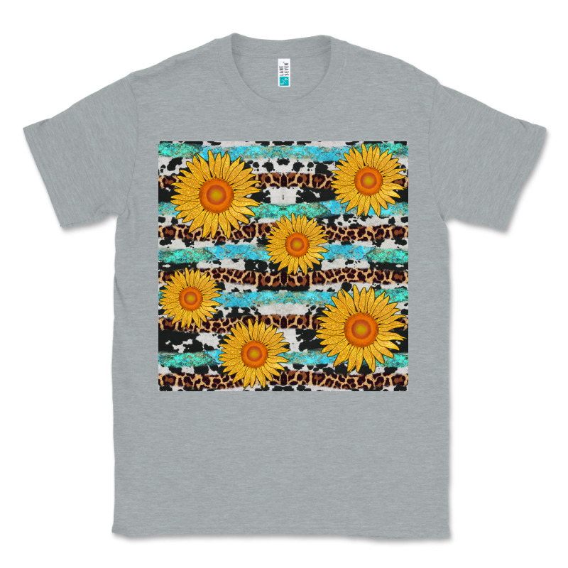 Sunflower Western Seamless Revize Classic Tee by AdoDesignShop | Teevron